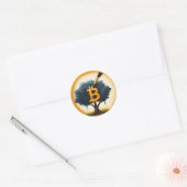 Rond Sticker Bitcoin Art Tree (Enveloppe)