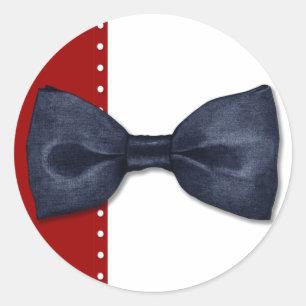 Rond Sticker Black Bowtie
