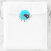 Rond Sticker Black Cartoon Spider (Sac)