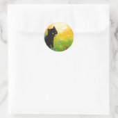Rond Sticker Black Cat Créationarts (Sac)