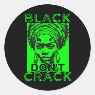 Rond Sticker Black Don't Crack 7
