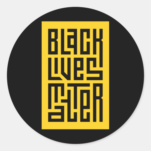 Rond Sticker Black Lives 3 (Devant)