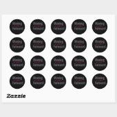 Rond Sticker Black Moving Forward Together (Feuille)