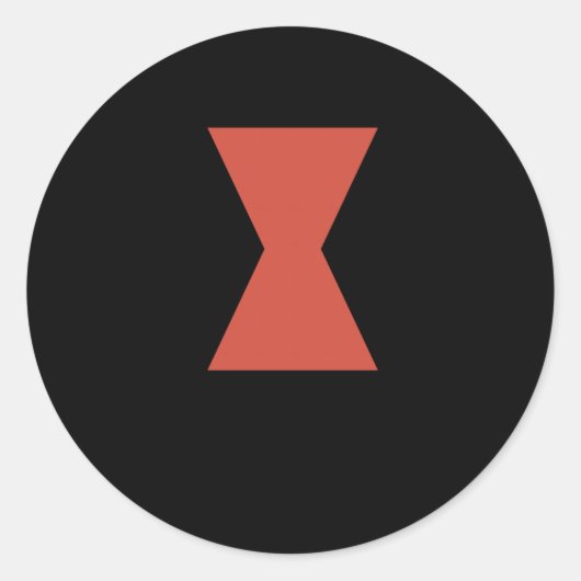 Rond Sticker Black Widow Spider (Devant)