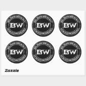 Rond Sticker Blackberry mercredi (Feuille)