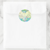 Rond Sticker blanc Angel Lumière (Sac)