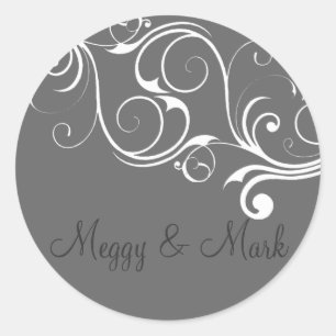 Rond Sticker blanc Vintage