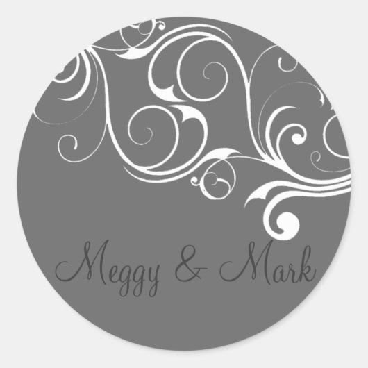 Rond Sticker blanc Vintage (Devant)