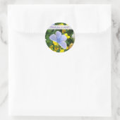 Rond Sticker BLEU BUTTERFLY (Sac)