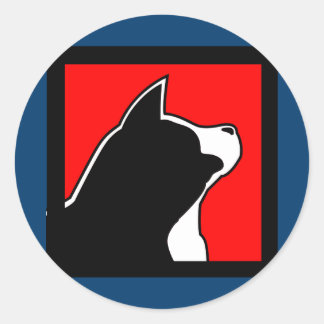 Rond Sticker bleu MARS Akita