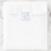 Rond Sticker bleu Merci (Sac)