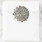 Rond Sticker Bling Rockabilly Starburst Vintage Brooch (Sac)