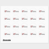 Rond Sticker Bloodhound (I Love) (Feuille)