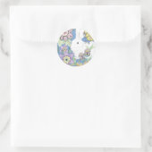 Rond sticker Blue Rabbit (Sac)