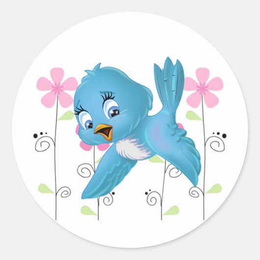 Rond Sticker Bluebird (Devant)