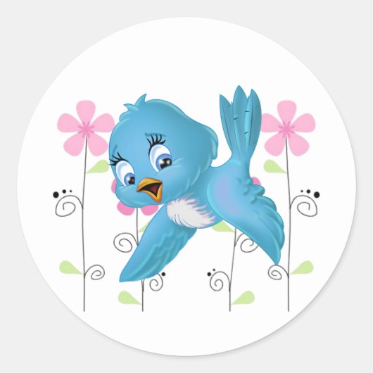 Rond Sticker Bluebird (Devant)