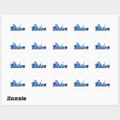 Rond Sticker Blues (Feuille)