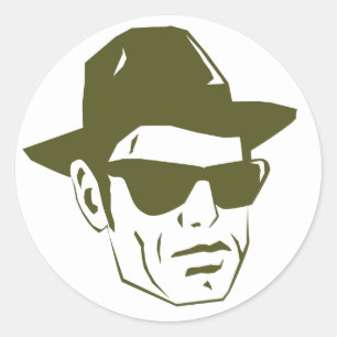 Rond Sticker Bluesman