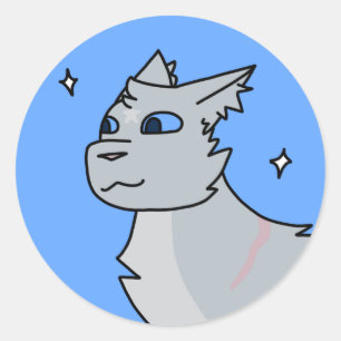 Rond Sticker Bluestar Round