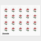 Rond Sticker - Blume - Mädchen - Basteln (Feuille)