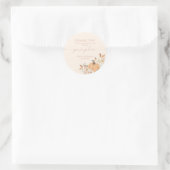 Rond Sticker Boho Fall Citrouille Merci Favoriser (Sac)