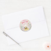 Rond Sticker "Bonne Pâques" (Enveloppe)
