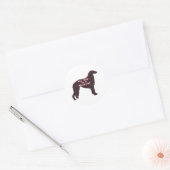 Rond Sticker Borzoi BFF (Enveloppe)