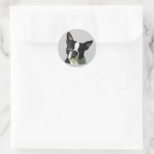 Rond Sticker Boston Terrier (Sac)
