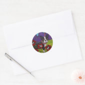 Rond Sticker Boston Terrier (Enveloppe)
