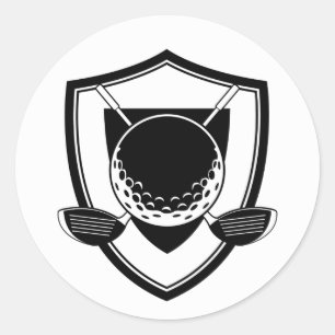 Rond Sticker Bouclier de golf