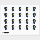Rond Sticker Bouclier Knights (Feuille)