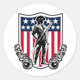 Rond Sticker Bouclier Minuteman