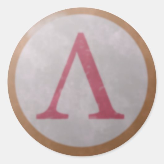 Rond Sticker Bouclier Spartiate (Devant)