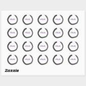 Rond Sticker Bouddhiste Abide Zen Enso Cercle (Feuille)