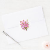 Rond Sticker Bouquet Fleur de cire (Enveloppe)