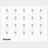 Rond Sticker Bouteille Catcher Rêve Vert (Feuille)