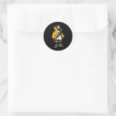 Rond Sticker Boutique Bruin (Sac)