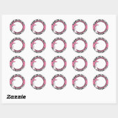 Rond Sticker Boutique Chic (Feuille)