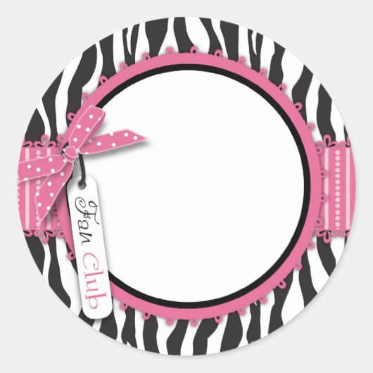 Rond Sticker Boutique Chic (Devant)