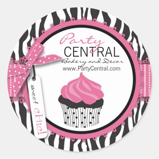 Rond Sticker Boutique Chic Business (Devant)