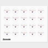 Rond Sticker Boutique La Ponce (Feuille)