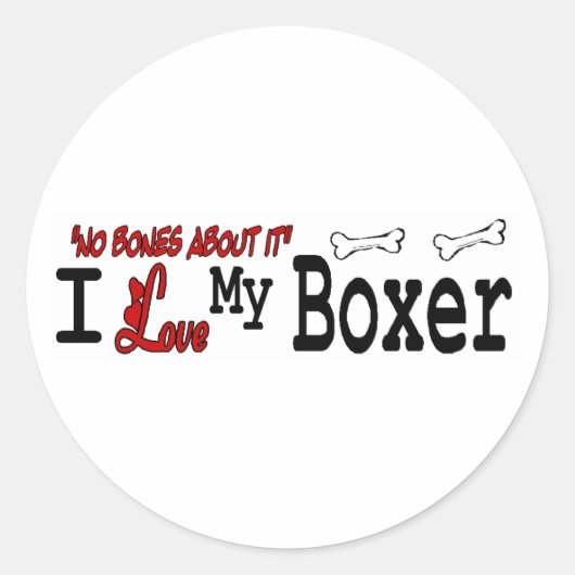 Rond Sticker Boxer (I Love) (Devant)