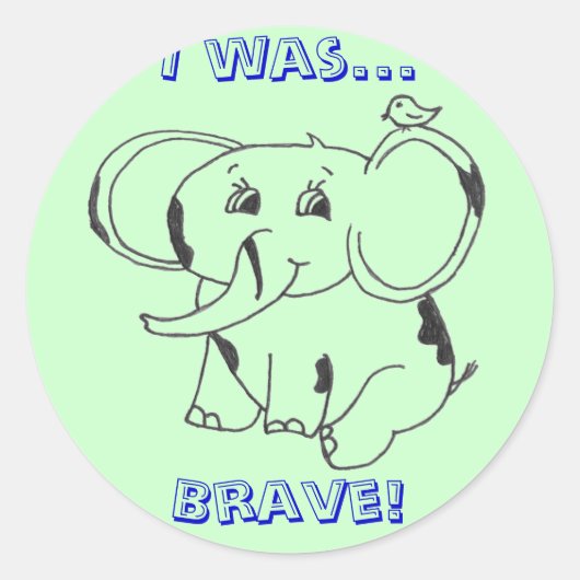 Rond Sticker - Brave (Devant)