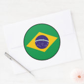 Rond Sticker Brésil Brasil Euro (Enveloppe)