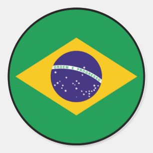 Rond Sticker Brésil Brasil Euro