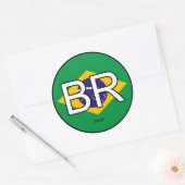 Rond Sticker Brésil Brasil Euro (Enveloppe)