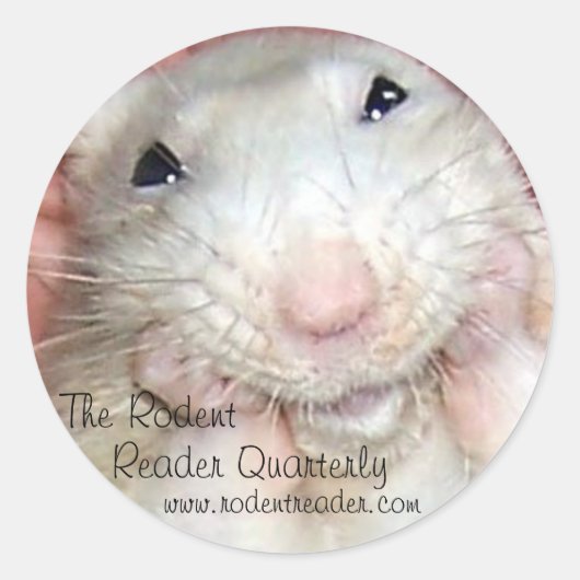 Rond Sticker Bridget Rat pour animaux B (Devant)