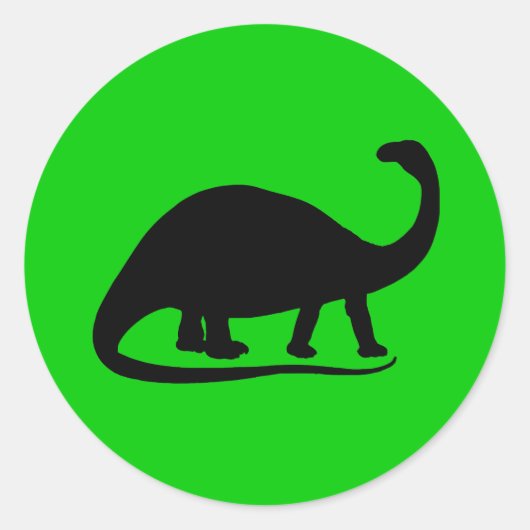 Rond Sticker Brontosaurus (Devant)