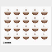 Rond Sticker Brown Bar Mitzvah Torah (Feuille)