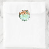 Rond Sticker Brown Lune Vert Capricorne (Sac)